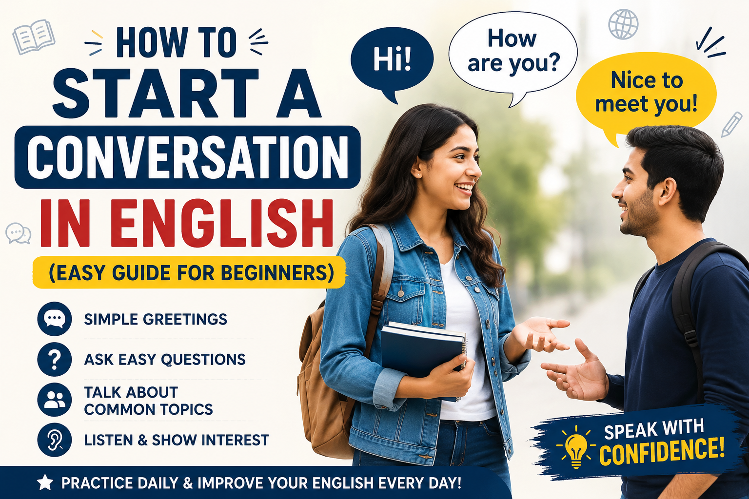 How to Start a Conversation in English (Easy Guide for Beginners)